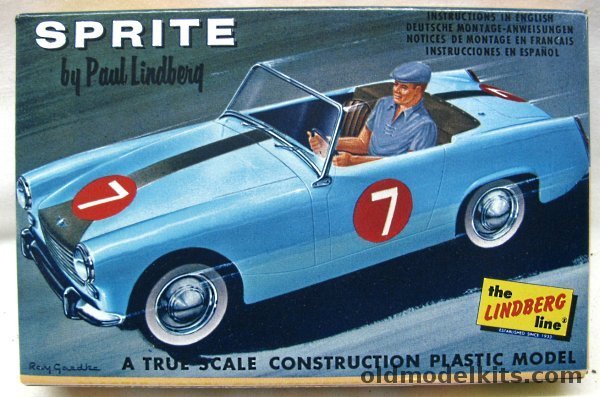 Lindberg 1/27 Austin-Healey Sprite, 135 plastic model kit